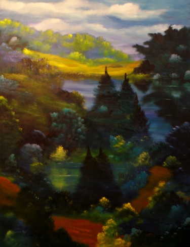 Painting titled "Near Coldstone" by David Snider, Original Artwork