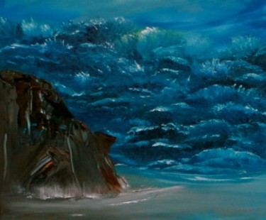 Painting titled "Dancing Waves" by David Snider, Original Artwork