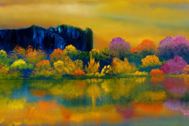 Painting titled "Autumn Fantasy" by David Snider, Original Artwork