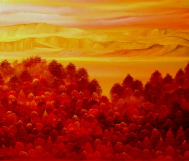 Painting titled "Open Range" by David Snider, Original Artwork, Oil