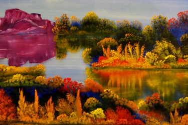 Painting titled "Autumn Fantasy V" by David Snider, Original Artwork