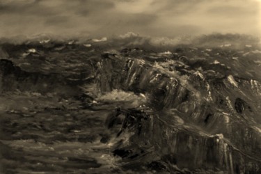 Painting titled "Storm Warning" by David Snider, Original Artwork