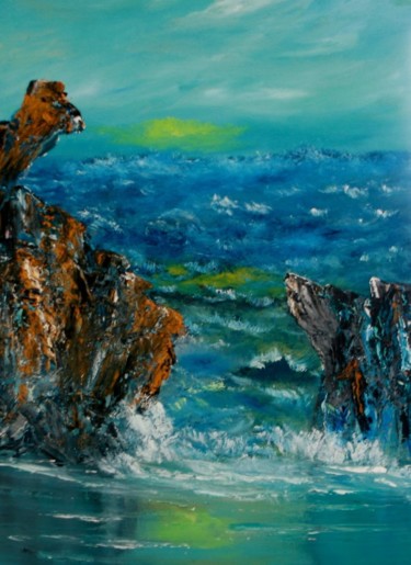 Painting titled "Stillwell Bay 2" by David Snider, Original Artwork, Oil