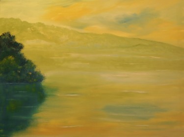 Painting titled "Sylvan Lake" by David Snider, Original Artwork, Oil