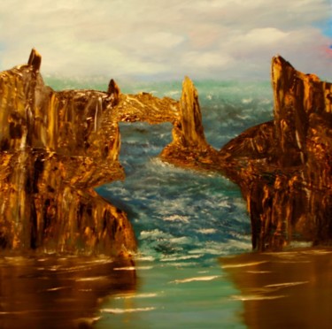 Painting titled "Barbary Coast" by David Snider, Original Artwork, Oil