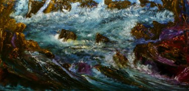 Painting titled "Lagoon" by David Snider, Original Artwork, Oil