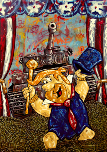 Картина под названием "Big Business II" - Stormy Legrand Brinson (LUZID), Подлинное произведение искусства, Акрил