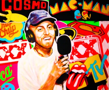 Pintura intitulada "Cosmo Pop" por Stormy Legrand Brinson (LUZID), Obras de arte originais, Acrílico