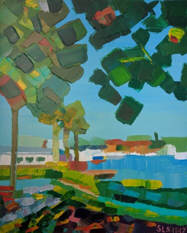 Malerei mit dem Titel "Florida" von Stoyan Lechtevski, Original-Kunstwerk, Acryl