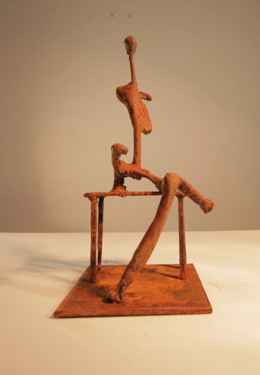 Skulptur mit dem Titel "Figure II" von Stoyan Zikov, Original-Kunstwerk, Metalle