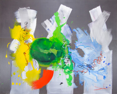 Картина под названием "March - explosive c…" - Stoyan Zikov, Подлинное произведение искусства, Масло
