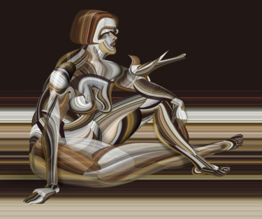 Arts numériques intitulée "Wagtail" par Alexander Stotsky, Œuvre d'art originale, Peinture numérique