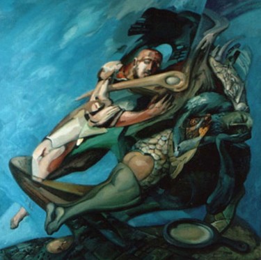 Картина под названием ""Чудесное спасение…" - Alexander Stotsky, Подлинное произведение искусства, Масло