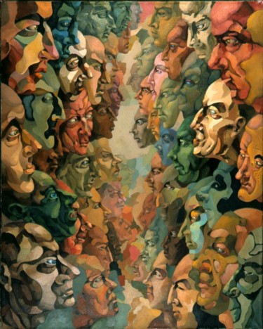Картина под названием "In anticipation of…" - Alexander Stotsky, Подлинное произведение искусства, Масло