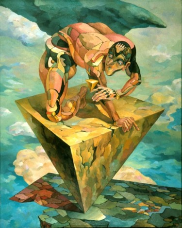 Painting titled "Balance  ("Равновес…" by Alexander Stotsky, Original Artwork, Oil