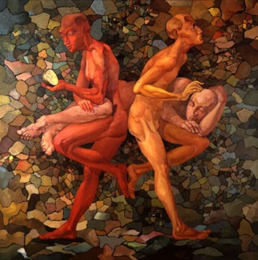 Pittura intitolato "Sleep on the night…" da Alexander Stotsky, Opera d'arte originale, Olio