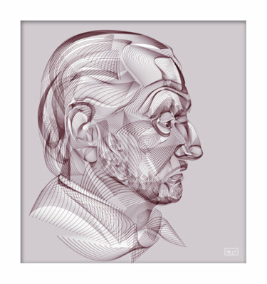 Digital Arts titled "Portrait of Ettore…" by Alexander Stotsky, Original Artwork, 2D Digital Work