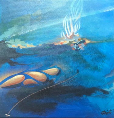 Painting titled "ELEMENT" by Strait Faya, Original Artwork, Acrylic