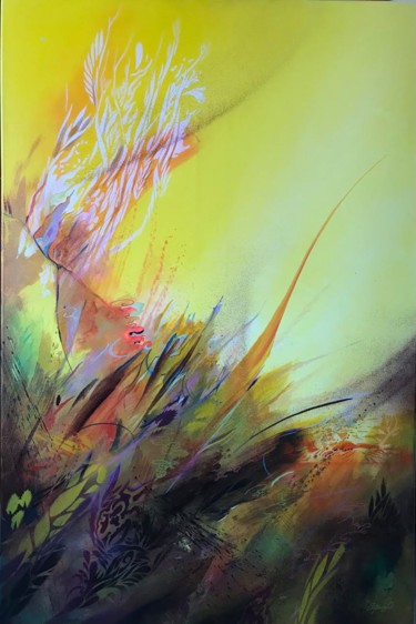 Peinture intitulée "ECLAT DE LUMIERE" par Strait Faya, Œuvre d'art originale, Acrylique