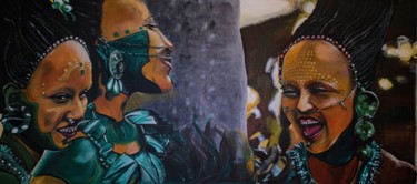 Pintura titulada "Apocalypto Мела Гиб…" por Tatiana Strakovich, Obra de arte original, Acrílico Montado en Bastidor de camil…