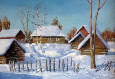 Peinture intitulée "Русская Зимка" par Igor Bochkarev (I B), Œuvre d'art originale, Huile