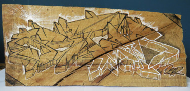 Fissuré Schilderij getiteld "Fissuré" door Stratoster, Origineel Kunstwerk, Marker
