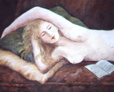 Peinture intitulée "Annabelle" par Géraldine Streichert, Œuvre d'art originale, Huile