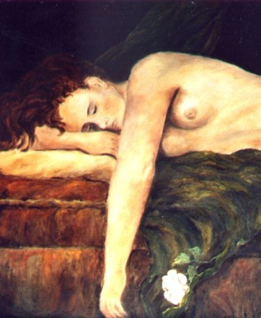 Peinture intitulée "ELENA" par Géraldine Streichert, Œuvre d'art originale, Huile