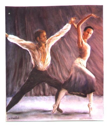 Peinture intitulée "la danse" par Géraldine Streichert, Œuvre d'art originale