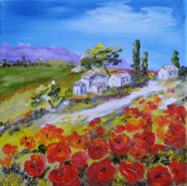 Painting titled "provence 3" by Géraldine Streichert, Original Artwork, Oil