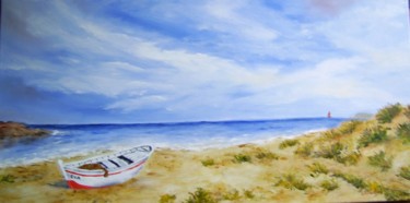 Peinture intitulée "les-dunes.jpg" par Géraldine Streichert, Œuvre d'art originale, Huile