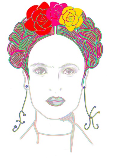 Arte digitale intitolato "FRIDA" da Strenna, Opera d'arte originale, Pittura digitale