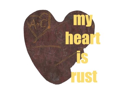 Digitale Kunst getiteld "HEART OF RUST" door Strenna, Origineel Kunstwerk, Foto Montage