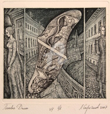 Incisioni, stampe intitolato "The Queen of Spades" da Leonid Stroganov, Opera d'arte originale, Altro