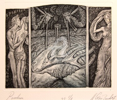 Incisioni, stampe intitolato "The shell" da Leonid Stroganov, Opera d'arte originale, Altro