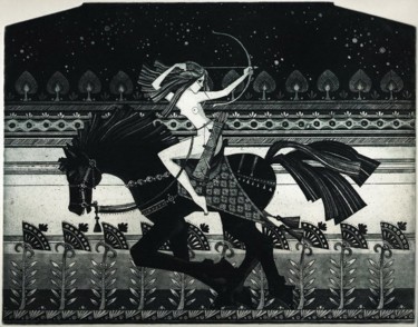 Отпечатки и Гравюры под названием "AMAZON" - Sergei Trubin, Подлинное произведение искусства, Травление