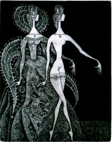 Отпечатки и Гравюры под названием "ECHO" - Sergei Trubin, Подлинное произведение искусства, Травление