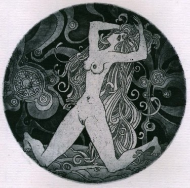 Отпечатки и Гравюры под названием "NAKED 1" - Sergei Trubin, Подлинное произведение искусства, Травление