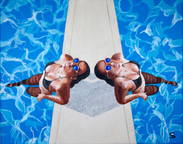 Картина под названием "Hot Chill 2" - Stuart Dalby, Подлинное произведение искусства, Акрил