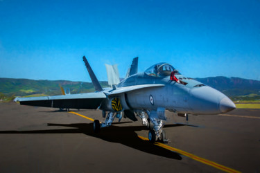 Fotografia zatytułowany „FA18 Hornet” autorstwa Stuart Row, Oryginalna praca, Fotografia cyfrowa
