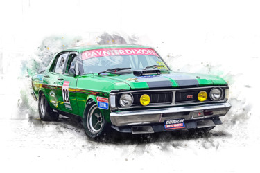 Photography titled "Green XY Falcon GT" by Stuart Row, Original Artwork, Digital Photography