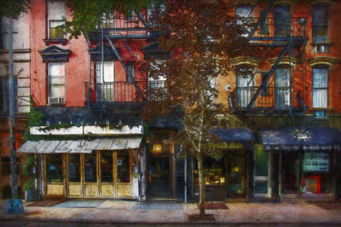 Fotografía titulada "New York Restaurant" por Stuart Row, Obra de arte original, Fotografía manipulada