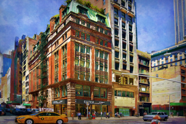 Photographie intitulée "Manhattan Streets 2" par Stuart Row, Œuvre d'art originale