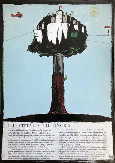 Pittura intitolato "Le Città Invisibili…" da Salvatore Palita, Opera d'arte originale, Acrilico