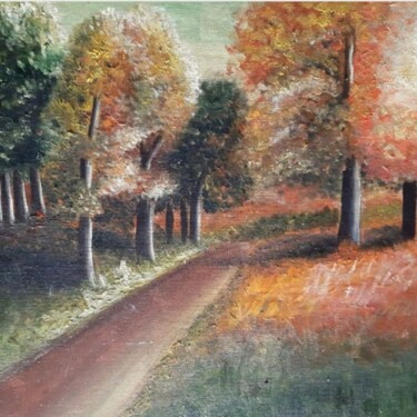 Картина под названием "Осень" - Стукановская А., Подлинное произведение искусства, Масло