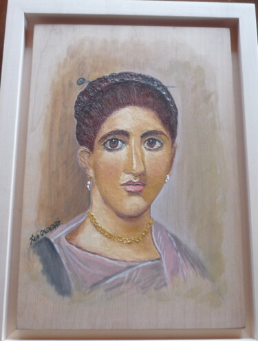 Painting titled "Fagioum (Φαγιουμ)" by Stulianos Piperides, Original Artwork, Encaustic