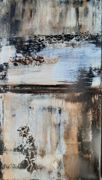 Red earth Painting titled "Red earth" by Natalia Oparina, Original Art, Acrylic Mounted on Stretcher frame