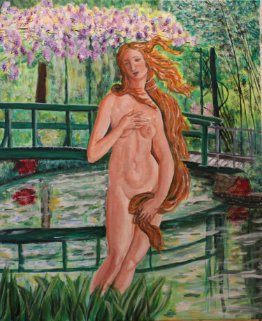 Painting titled "Vénus de Giverny" by Francois Suard, Original Artwork, Acrylic