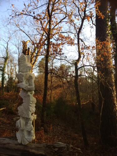 Sculpture intitulée "AWAKENING OF THE SE…" par Sublim By Nadoumi, Œuvre d'art originale, Pierre