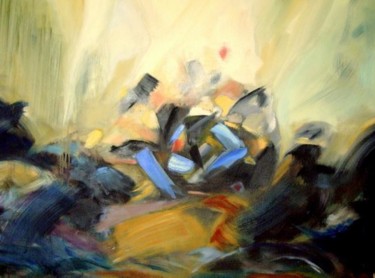 Painting titled "pensées nocturnes 2" by Subrero, Original Artwork